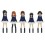 Girls und Panzer the Movie 1/35 Image Scale Ankou Team Figure Set of 5