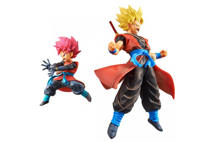 Banpresto Super Dragon Ball Heroes 9th Anniversary Figure Super Saiyan 4  Xeno Son Goku Figure red