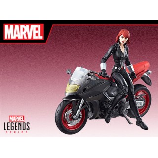 Marvel Comics Legend Black Widow & Motorcycle Hasbro