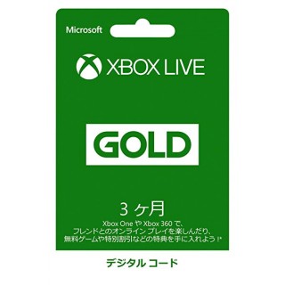 Xbox Live 3 months Gold membership digital code Windows