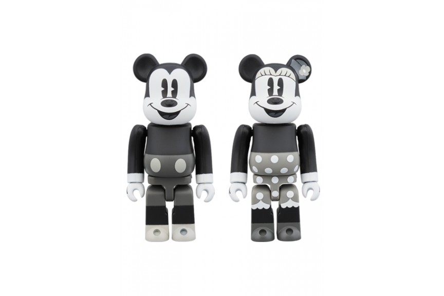 Details about   BEARBRICK Mickey Mouse & Minnie Mouse Disney B & W Version 100％ Medicom Toy JPN 