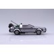 Movie Mecha No.11 Back To The Future 1/43 Pullback DeLorean PartI Plastic Model Kit Aoshima