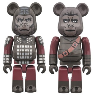 BEARBRICK GENERAL URSUS And SOLDIER APE 2PACK PLANET OF THE APES Medicom Toy