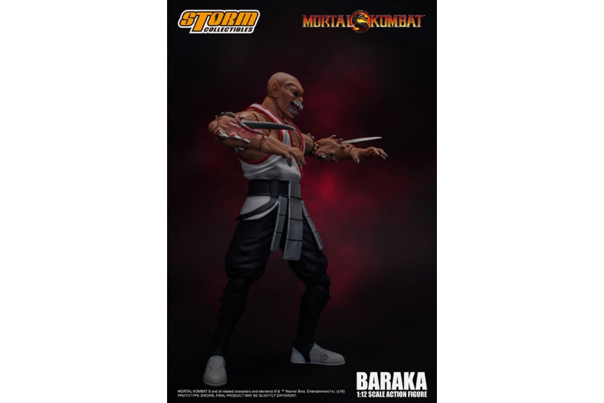 In Stock Original Storm Toys 1/12 BARAKA Mortal Kombat Game