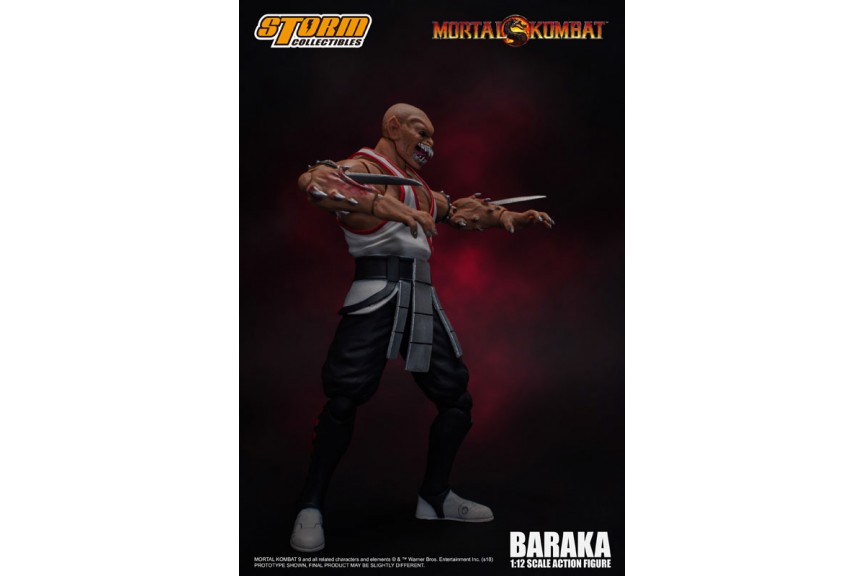 Preview of the Mortal Kombat Baraka Figure by Storm Collectibles