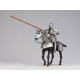 KT Project KT-027 Takeya Style Jizai Okimono 15th Century Gothic Equestrian Armor Silver Kaiyodo